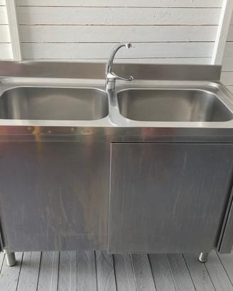Lavabo/ Lavello doppio  120x70x85H