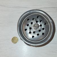 Fioriera in peltro vintage lavorata a mano 