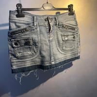 Mini gonna in denim