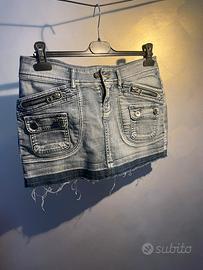 Mini gonna in denim