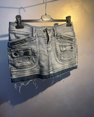 Mini gonna in denim