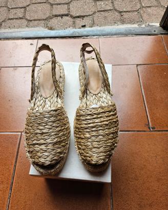 Espadrillas platform in rafia Balearmania Ibiza