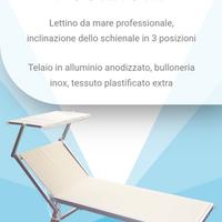 Lettino da mare professionale