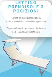 Lettino da mare professionale