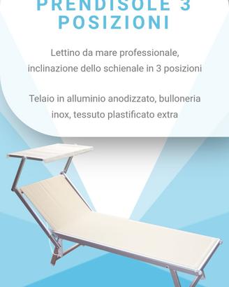 Lettino da mare professionale