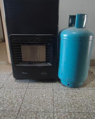 Stufa a gas +  2 bombole ,  pronta all’uso 
