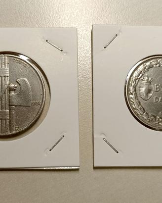 Monete Regno d'Italia - Buoni da 1 lira e 2 lire