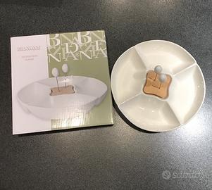 Antipastiera Porcellana Brandani,nuova con scatola