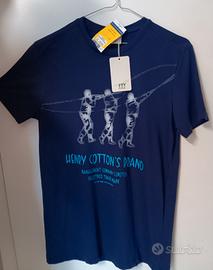T-shirt blu Henry Cotton's misura M