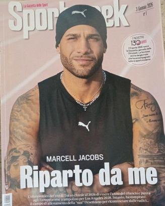 Sportweek Marcell Jacobs Copertina 3 Gennaio 2026
