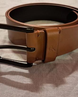 Cintura Calvin Klein Jeans cm 95 marrone Originale