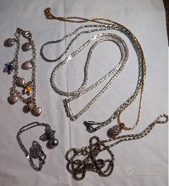 Set di 5 collane e un bracciale