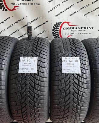 4 PNEUMATICI 215/50 R18 NOKIAN INVERNALI