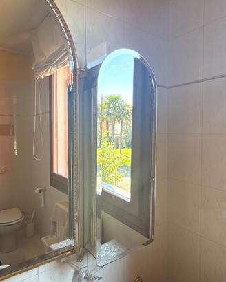 Mobiletto Pensile da Bagno Specchiato