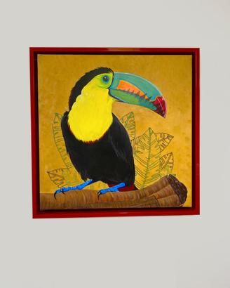 Quadro Tucano dipinto a mano