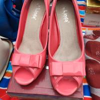 Scarpe décolleté spuntato Nr.38 rosa pesca 