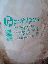 giunti fughe 6 sacchetti da 250 pezzi Nuovo clips