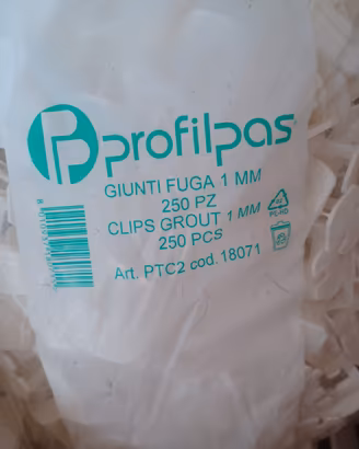 giunti fughe 6 sacchetti da 250 pezzi Nuovo clips