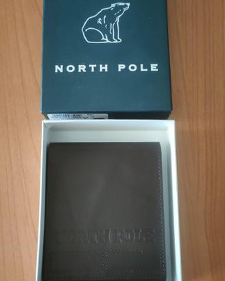 PORTAFOGLIO UOMO NORTH POLE NUOVO DOPPIA APERTURA 