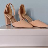 Sandali décolleté a punta rosa - N. 36 (Shein)