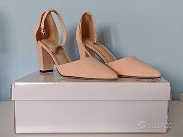 Sandali décolleté a punta rosa - N. 36 (Shein)