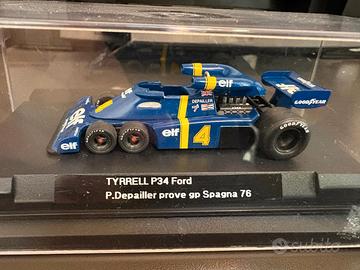 Tyrrel P34 1:43 Edicola P. Depailler Prove GP Spag