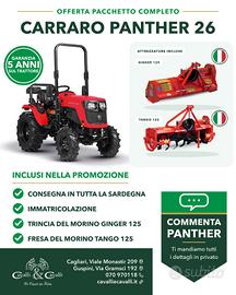 Trattore PANTHER 26 CON FRESA E TRINCIA DA 125