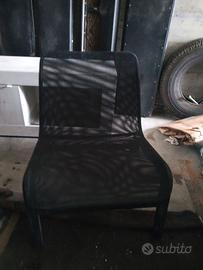 Poltrona bassa tessuto elastico lxhxp 65x65x806