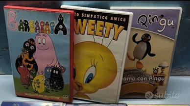 3 DVD Per Bambini 
Pingu
Titti
Barbapapà
