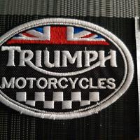 toppe triumph motorcycles ricamate e termoadesive