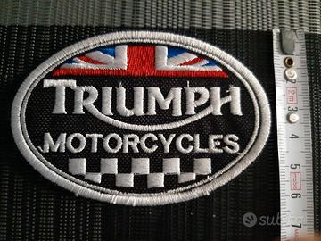 toppe triumph motorcycles ricamate e termoadesive