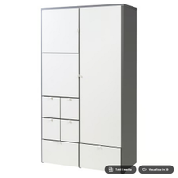 Guardaroba, grigio/bianco