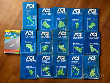 Cartine stradali regioni ACI. Per collezionisti.