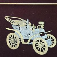 Quadro GISCA Argento 925 Oro 24kt Auto d’Epoca 