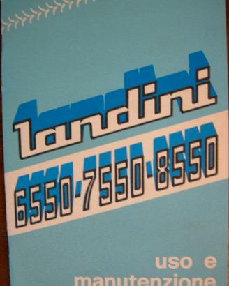 Manuale uso e manutenzione Landini 6550 7550 8550