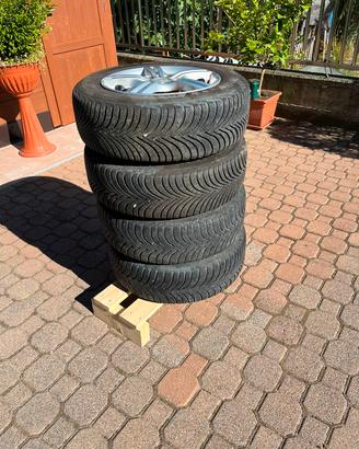 4 cerchi + pneumatici termici michelin