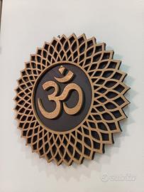 Mandala 7 chakra in legno, arte Zen, Yoga