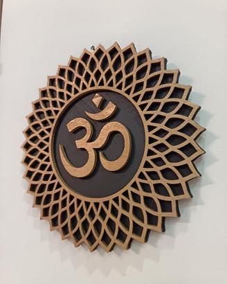Mandala 7 chakra in legno, arte Zen, Yoga