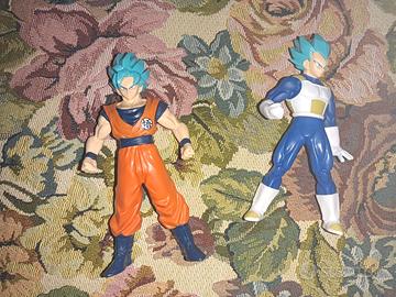 Goku e Vegeta SSJ Blu - Action Figure