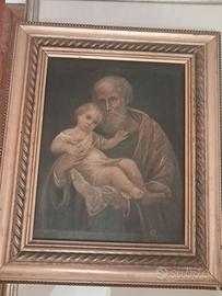 quadro raffigurante san Giuseppe con bambino