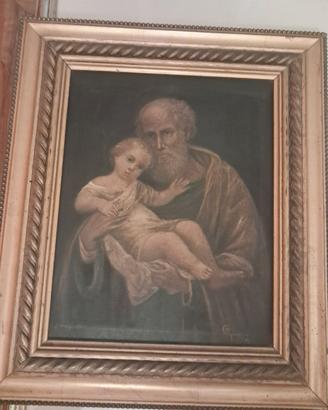 quadro raffigurante san Giuseppe con bambino