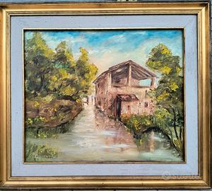 Raffinato DIPINTO a OLIO SU TELA