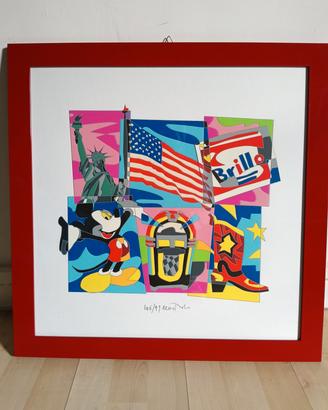 Serigrafia materica con collage.+ litografia