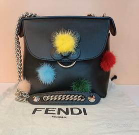 Fendi Borsetta zainetto Back to School pelle nera