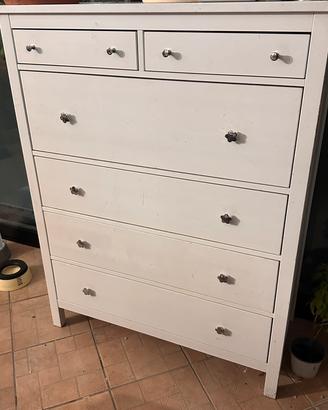 Cassettiera IKEA HEMNES bianca 6 cassetti
