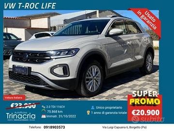 Volkswagen T-Roc Life 2.0 TDI 116 CV