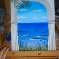 dipinto realizzato a mano con colori acrilici 