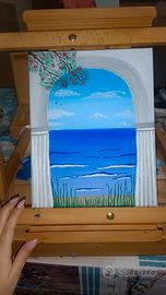 dipinto realizzato a mano con colori acrilici 