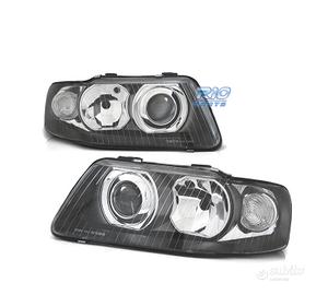 FARI AUDI A3 8L 00-03 LENTE FONDO NERO