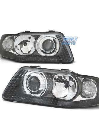 FARI AUDI A3 8L 00-03 LENTE FONDO NERO